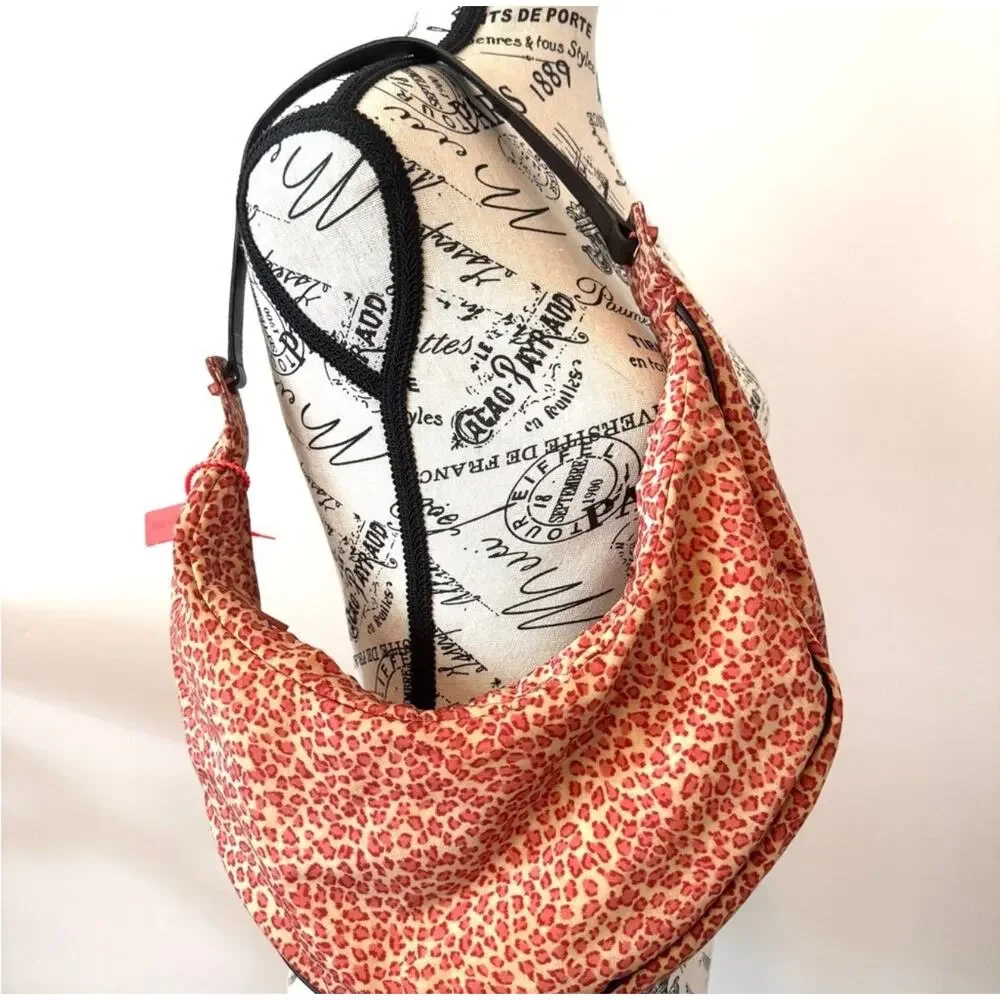 Bottega Veneta Mini Leopard Red Beige Hobo Shoulder Bag - Picture 2 of 11